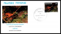 1987 - Polyn&eacute;sie Fran&ccedil;aise FDC n&deg; 275/277 - Faune marine - Crustac&eacute;s