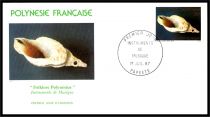 1987 - Polyn&eacute;sie Fran&ccedil;aise FDC n&deg; 282/284 - Instruments de musique polyn&eacute;siens