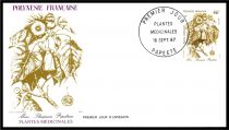 1987 - Polyn&eacute;sie Fran&ccedil;aise FDC n&deg; 285/287 - Flore - Plantes m&eacute;dicinales