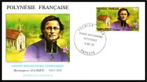 1987 - Polyn&eacute;sie Fran&ccedil;aise FDC n&deg; 292/294 - Grands missionnaires catholiques