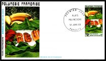 1987 - Polyn&eacute;sie Fran&ccedil;aise FDC n&deg; 295/296 - Plats polyn&eacute;siens (3)