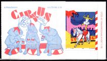 1987 - Su&egrave;de Carnet n&deg; 1436 - Bicentenaire du cirque en Su&egrave;de