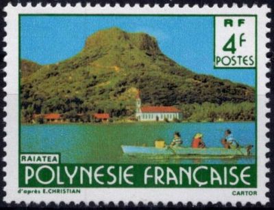 1987 - Timbre Polyn�sie 291 - Paysage de la Polyn�sie fran�aise (CARTOR)