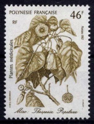 1987 - Timbres Polyn�sie 285/287 - Flore, plantes m�dicinales