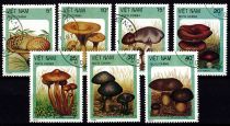 1987 - Vietnam 848/854 - Champignons (Série complète de timbres oblitérés)