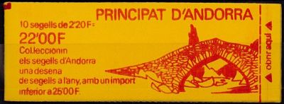 1988 - Andorre Fran�ais carnet n� 2 - Blason d\'Andorre