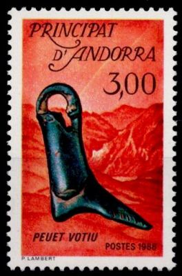 1988 - Andorre Fran�ais Timbre n� 367 - Pied-ex-voto