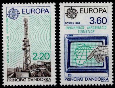 1988 - Andorre Fran�ais Timbre n� 369/370 - Europa