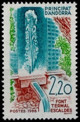 1988 - Andorre Fran�ais Timbre n� 371 - Thermalisme en Andorre