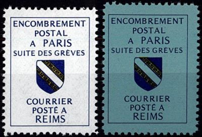 1988 - France n� 39/40 - Gr�ve - Reims (2 valeurs)