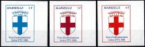 1988 - France n° 44/46 - Grève - Marseille (3 valeurs)
