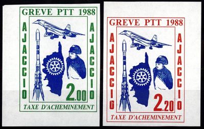 1988 - France n� 47/48 - Gr�ve - Ajaccio (2 valeurs)