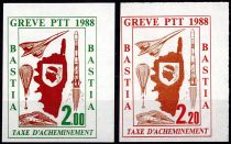 1988 - France n° 49/50 - Grève - Bastia (2 valeurs)