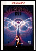 1988 - Paraguay Bloc n&deg; 394 - Jeux Olympique d\'&eacute;t&eacute; - 1988 S&eacute;oul