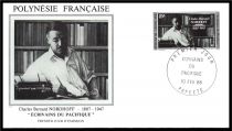 1988 - Polyn&eacute;sie Fran&ccedil;aise FDC n&deg; 297/298 - Ecrivains du Pacifique