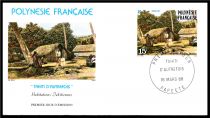 1988 - Polyn&eacute;sie Fran&ccedil;aise FDC n&deg; 299/301 - Tahiti d\'autrefois (3)