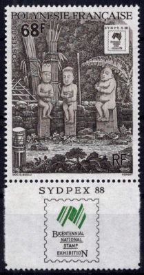 1988 - Timbre Polyn�sie 310 - Exposition philat�lique \ Sydpex\'88\ 