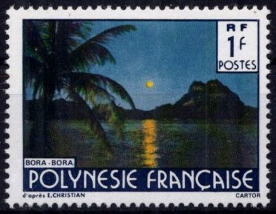1988 - Timbre Polyn�sie 321 - Paysage de la Polyn�sie fran�aise (CARTOR)