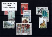 1988 Andorre français 366_375 - Année Complète 