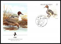1989 - Belgique 4 FDC n&deg; 2332/2335 - Canards sauvages