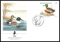 1989 - Belgique 4 FDC n&deg; 2332/2335 - Canards sauvages
