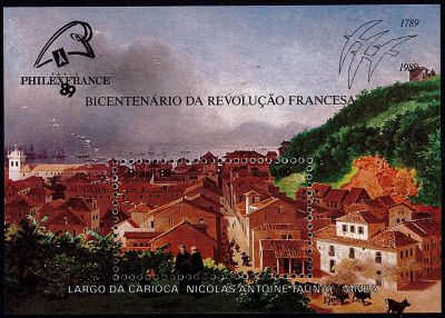 1989 - Br�sil Bloc n� 77 - Tableaux - Bicentenaire de la R�volution fran�aise 
