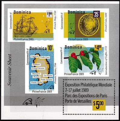 1989 - Dominique Bloc n� 147 - Exposition philat�lique - Philexfrance\'89