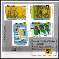 1989 - Dominique Bloc n° 147 - Exposition philatélique - Philexfrance\'89