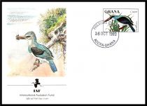 1989 - Ghana 4 FDC n&deg; 1022-1023-1024-1056  - Oiseaux 