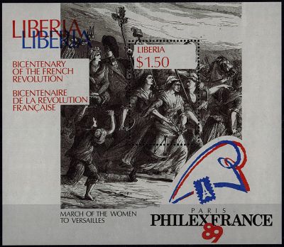 1989 - Lib�ria Bloc n� 120 - Bicentenaire de la Revolution fran�aise - \ Philexfrance\'89\ 