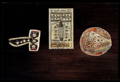 1989 - Nouvelle Cal�donie cartes maximum n� 581, PA264 - Art indig�ne - Les bambous grav�s