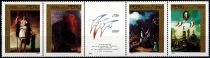 1989 - Pérou Timbres n° 931/934 - Tableaux - Bicentenaire de la Révolution française 
