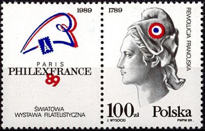 1989 - Pologne Timbre n� 3010 - Bicentenaire de la R�volution fran�aise 