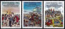 1989 - Saint Marin Timbres n° 1215/1217 - Bicentenaire de la Révolution française 