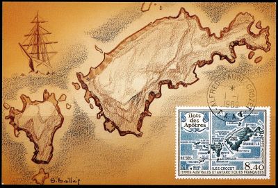 1989 - T.A.A.F. carte maximum n� PA 103 - Carte - Il�t des Ap�tres