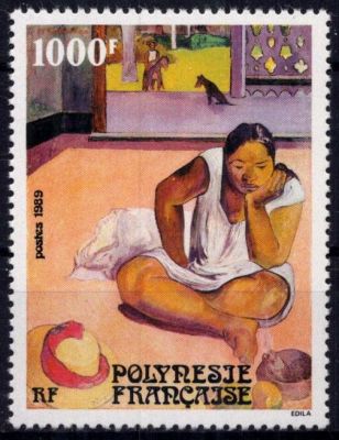 1989 - Timbre Polyn�sie 346 - �uvre de Paul Gauguin