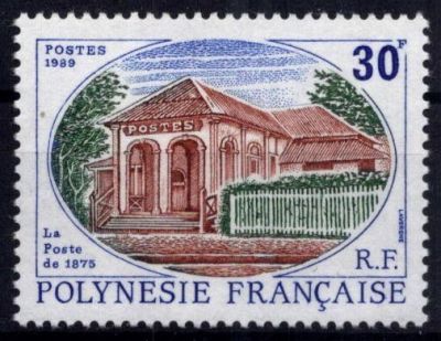 1989 - Timbres Polyn�sie 322/323 - La poste � Tahiti