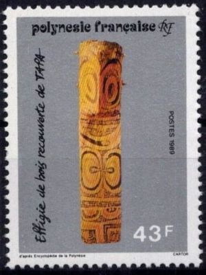 1989 - Timbres Polyn�sie 328/330 - Le \ Tapa\  (Tissus d\'�corce)