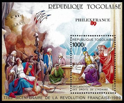 1989 - Togo BF277 - Bicentenaire de la R�volution fran�aise et de la D�claration des Droits de l\'Homme