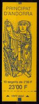 1990 - Andorre Français carnet n° 3 - Blason d\'Andorre