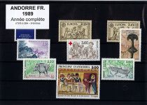 1990 - Andorre français timbres n° 385/399 - Année Complète
