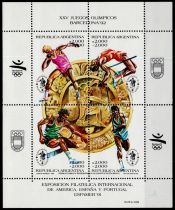 1990 - Argentine Bloc n&deg; 49 - Jeux Olympiques d\'&eacute;t&eacute; - 1992 Barcelone