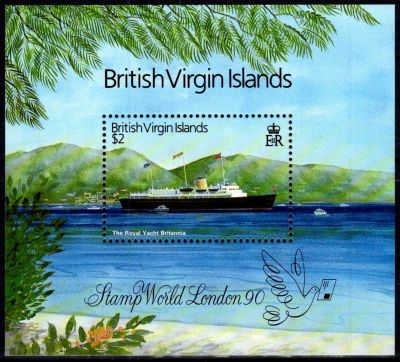 1990 - Iles Vierges britanniques Bloc n� 60 - Exposition philat�lique - London\'90