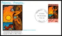 1990 - Polyn&eacute;sie Fran&ccedil;aise 3 FDC n&deg; 368/370 - L&eacute;gendes polyn&eacute;siennes