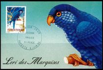 1990 - Polynésie Française cartes maximum n° 360-361 - Oiseaux uniques au monde (1)