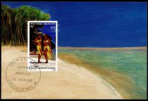 1990 - Polynésie Française cartes maximum n° 365/367 - Costumes - Journée mondiale du tourisme