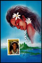 1990 - Polynésie Française cartes maximum n° 371-373 - Fleur - Le tiaré Tahiti