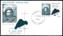 1990 - Polynésie Française Enveloppe 1er jour n° 354/357 - Le monde Maohi (1)