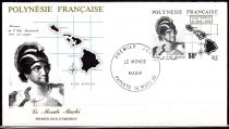 1990 - Polynésie Française Enveloppe 1er jour n° 354/357 - Le monde Maohi (1)
