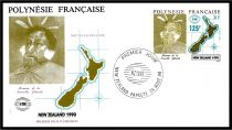 1990 - Polyn&eacute;sie Fran&ccedil;aise FDC n&deg; 363 - Exposition philat&eacute;lique internationale \ Nouvelle-Z&eacute;lande 1990\ 